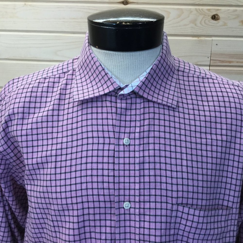 J Mclaughlin Button Front Shirt Check